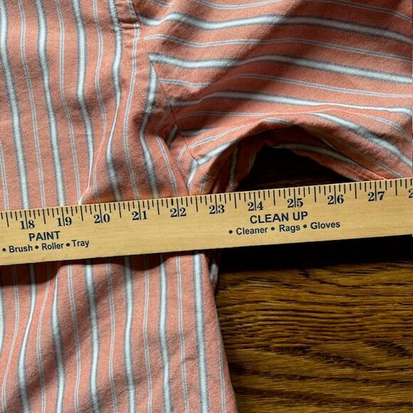 Polo Ralph Lauren Custom Fit Oxford Button Down Shirt Mens Xl Orange Flesh Pony - Picture 6 of 7